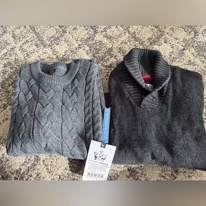 Lot of 2 gray boy sweaters, size 10/M
